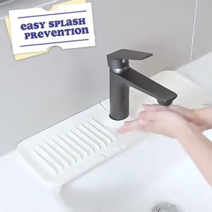 Kitchen Silicone Faucet Mat Reusable Drying Mat Dish Sponge Drying Mat Draining Water Sponge Kitchen Sink Protection水龙头沥水垫