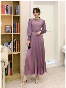 Gamis plisket IMPORT 💯 Kwalitas super premium 💗