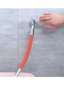 CSR Flexible faucet extender hose Silicone Tube 360 Degree Kitchen Water Tap Extension Hose  Tap Shaped Pipe Splash Proof Tube for Balcony Mop Pool Kitchen Accessories