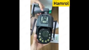 Hamrol 8MP Dual Lens WiFi PTZ Camera 36X Optical Zoom Outdoor Color Night Vision  Security CCTV