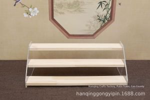 Wood Step Organizer Display Rack