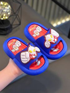 Childrens Ultraman Summer Slippers 2024 New Edition Boys Indoor Home Anti-Slip Cool Slippers
