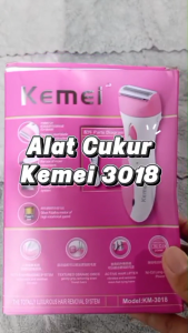 BISA COD ALAT MESIN CUKUR WANITA KM-3018 LADY SHAVER KEMEI KM3018 CUKURAN BULU