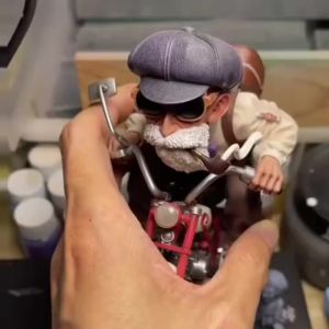 Bandai | Hot 12cm Dragon Ball Z Anime Figure Son Goku Master Roshi Locomotives PVC Action Kame Sennin Motorcycle Toys Decorating gifts