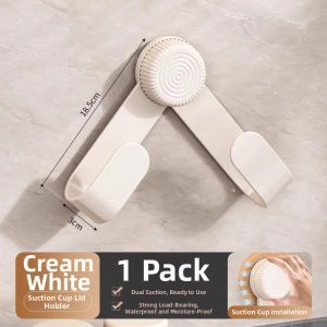 NIFENG | Multifunction Kitchen Storage Rack Wall-Mounted Without Drilling Suction Cup Pot Lid Holder