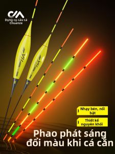 CHUANZE | Phao Cá Điện Tử Một Mảnh Đổi Màu Đêm Cảm Ứng Cao