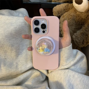 Korean Style Liquid Silicone Magnetic Absorption Phone Case for iPhone 16 pro Max 15 New Model 14 Creative Design 15 pro Womens Model 14 pro Protective Cover 16P