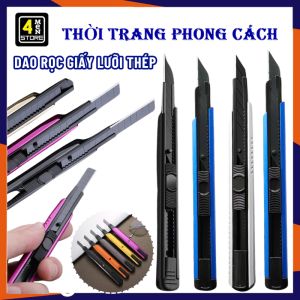 Dao Rọc Giấy Rọc Bìa Lưỡi Thép Siêu Bén Bền Đẹp - Dao Cắt Giấy Văn Phòng Nhỏ Gọn Tiện Ích Loại Xịn - Dao Rọc Cắt Giấy Thùng carton Đa Năng Tiện Lợi Dao Mini
