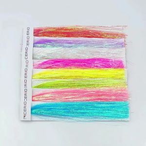 2/4packs 1mm Lateral Scale Strands Fly Tying Material Corrugated Flashabou Tinsel Streamer Minnow Baitfish Fishing Lures