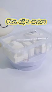 Hộp bông mút dặm ombre nhiều kích cỡ - Làm móng học nail