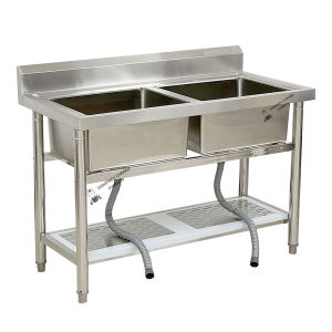 อ่านเสริมจาน 2 ลูมิ มีชั้นล่าง 120x60x80 สินค้า 2 ลูมิ Double Bowl Sink SK120-60-ST237B