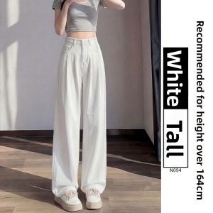 YAYANGREN | Summer Thin Straight Leg Trousers for Petite Plus Size