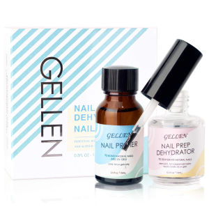 GELLEN 15ml Acid Free Nail Primer Dehydrator 2pcs Kit for Strong Bonding Acrylic Gel Nails Salon DIY Manicure Nail Care