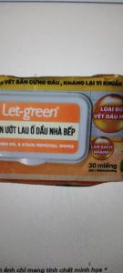 Khăn ướt lau bếp LET-GREEN 30 tờ