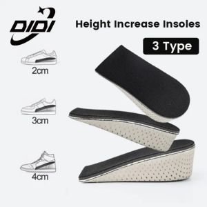 DIDI 1 Pair Invisible Height Increase Insole Cushion Heel Insert Lift Shoes Insole for Men and Women