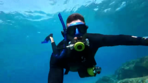 Riswaveo Mini Scuba Tank với 1L Công suất phổi Tank Dive xách tay phổi cho lặn và dưới nước thở