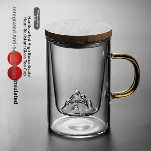 DIHUANTUO | Tea Water Separation Glass Cup for Individual Use