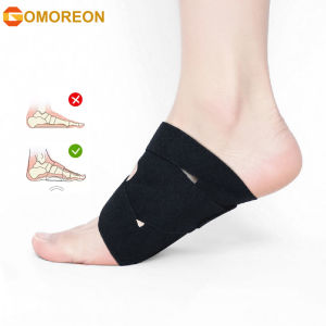 Foot Arch Support Brace - Wrap Corrector for Flat Foot Plantar Fasciitis Pain Relief Fallen Arches - Compression Sleeve Strap