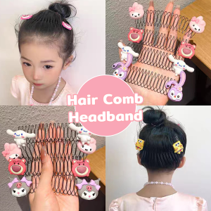 Childrens Hair Comb Headband For Kids girl Cartoon Ponytail Clip Children Buckle Fixing Hairpin