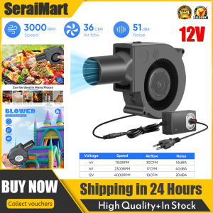🚚 Local Delivery🚚Centrifugal Fan 12 V 120 Mm Fan 12 V Turbine Turbo 120 Mm Cooling Fan 230 V Blower Fan 12 V Adjustable Cooling Fan AC Powered For Ventilation Fan Change BBQ Inflatable Fireplace