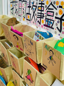 Hộp Trang Trí Sáng Tạo Cho Lớp Học Mẫu Giáo Hộp Vẽ Tay Hộp Đựng Đồ Dùng Cho Góc Đọc Sách Hộp Đựng Câu Chuyện Vẽ Tay