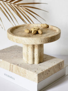 Wabi Sabi Marble Tray Vintage Yellow Stone