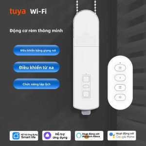 Motor Rèm Tự Động Thông Minh WiFi Tuya Rèm Cuốn Điện Cửa Cuốn Điện Với Điều Khiển Bằng Ứng Dụng & Điều Khiển Từ Xa Cho Hệ Thống Tự Động Hóa Nhà Cửa