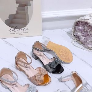 Korean fashion childrens girls high heel sandals