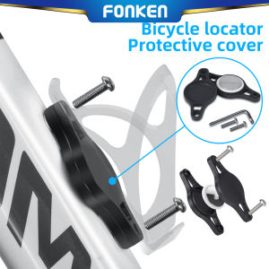 Fonken Bicycle Airtag Tracker Holder Airtag Protective Cover Anti-Lost Airtag Locator Case