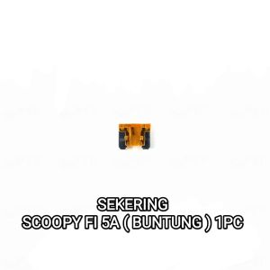 Sekering Scoopy Fi 5A Orange (Buntung) Harga Per 1 PC - Fuse DX Micro Fuse Mikro Sekring Tusuk Tancap Kotak Kecil 5 Ampere Honda Beat Fi Full Injeksi 2020 Genio