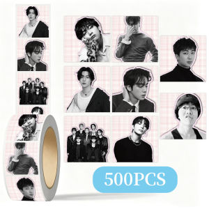 Bandai | 500 Miếng Dán Hình Idol BTS K-pop Cuộn Dùng Trang Trí Sổ Tay Làm Thủ Công Dán Trang Trí Quà Tặng Cho Fan Trang Trí Huy Hiệu ACGBadge