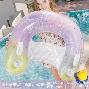 Inflatable Arm under Swimming Ring Adult Flotation Device Sunshade Waterproof Water Park Floating Bed Leisure Inflatable Toy