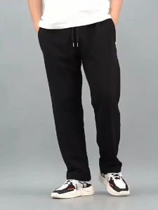 Mens pants sports loose casual straight pants Korean version of the trend loosen drawstring sports pants