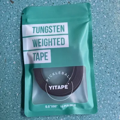 YITAPE Tungsten Tape for Pickleball Paddle Non-Toxic Lead Tape Alternative Weighted Strips for Power Balance Enhanced Effect