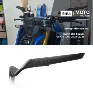 Gương Chiếu Hậu Bên Hông Xe Máy Có Thể Điều Chỉnh Xoay Kiểu Cánh Gió Dành Cho Suzuki GSX-S1000 GSXS1000 GSXS 1000 2021-2025 Chất Liệu Nhôm CNC Phụ Kiện Xe Máy