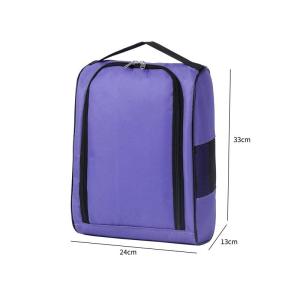 [L] Portable Golf Shoe Bag Oxford Cloth Shoe Carrier Bags Breathable Lightweight Golf Handbag Dustproof Football Tennis Shoe Bag