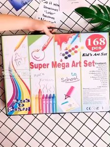 168 PCS Kids Super Mega ART Coloring Set
