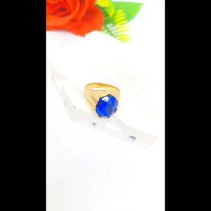 CINCIN COWO TITANIUM BATU KINH COLLOR  FASHION ANTI KARAT DAN ANTI LUNTUR (COD)