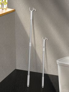 Extendable Aluminum Clothes Drying Rack Clothes Hanger Holder Long Reach Laundry Accessories Home Storage Organization