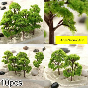 4/6/9cm Artificial Miniature Trees Model Plastic Plants for Diy Craft/Railway Train Layout/Military Wargame/Diorama/Garden Decor