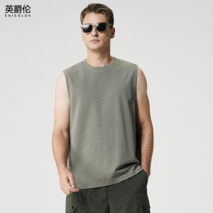 Enjeolon | Smooth Retro Broad-Shoulder Rugged Style Tank Top
