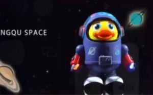 BF-M311 Mainan Anak Bebek Astronot Joget Robot Menari Ada Lampu + Musik / Dancing Robot Joget Space Duck Dance Kids / Mainan Bebek Luar Angkasa
