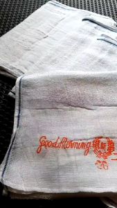 Handuk Good Morning Putih TEBAL Handuk Serbaguna First Class Premium Quality Handuk Olahraga