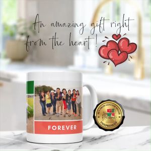 Joyful Memories Premium Photo Collage Mug-2 Photos | Celebrate Every Sip with Your Favorite Moments!
