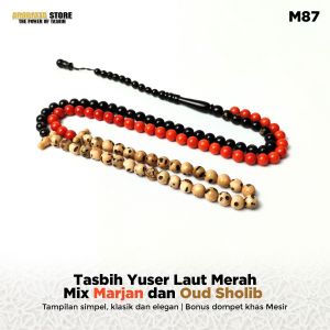 Tasbih Premium Yuser LM mix Oud Sholib dan Marjan