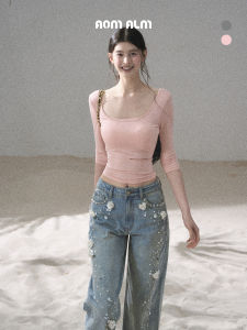 SHAOYEYAN | Off-Shoulder Padded Crop Top T-shirt