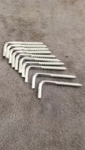 Gói 10 vít chữ L - 6F – Chất liệu sáng bóng chắc chắn – Dễ dùng cho tường gỗ tường xi măng