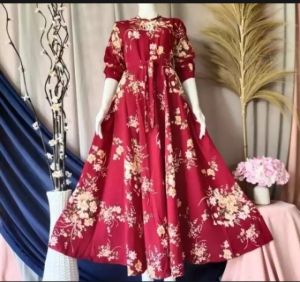Baju Gamis Monalisa Motif Bunga Sakura Terbaru - Bahan Halus dan Tidak Luntur - Lingkar Dada 95-110 cm - Panjang Baju 132-136 cm - 1 kg Muat 4 pcs - Nyaman dan Enak Dipakai (READY STOCK)