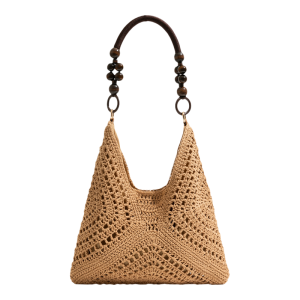 MABULA | Cultural Style Beaded Handle Woven Tote