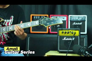 ampli gitar 2 input 5 inch ada bluetooth efek distorsi & efek delay banyak bonus sound gitar mini sudah ada input aux